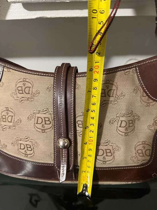 Dooney & Bourke Handbags - Vintage Dooney & Bourke Signature Crest Brown Shoulder Bag Purse